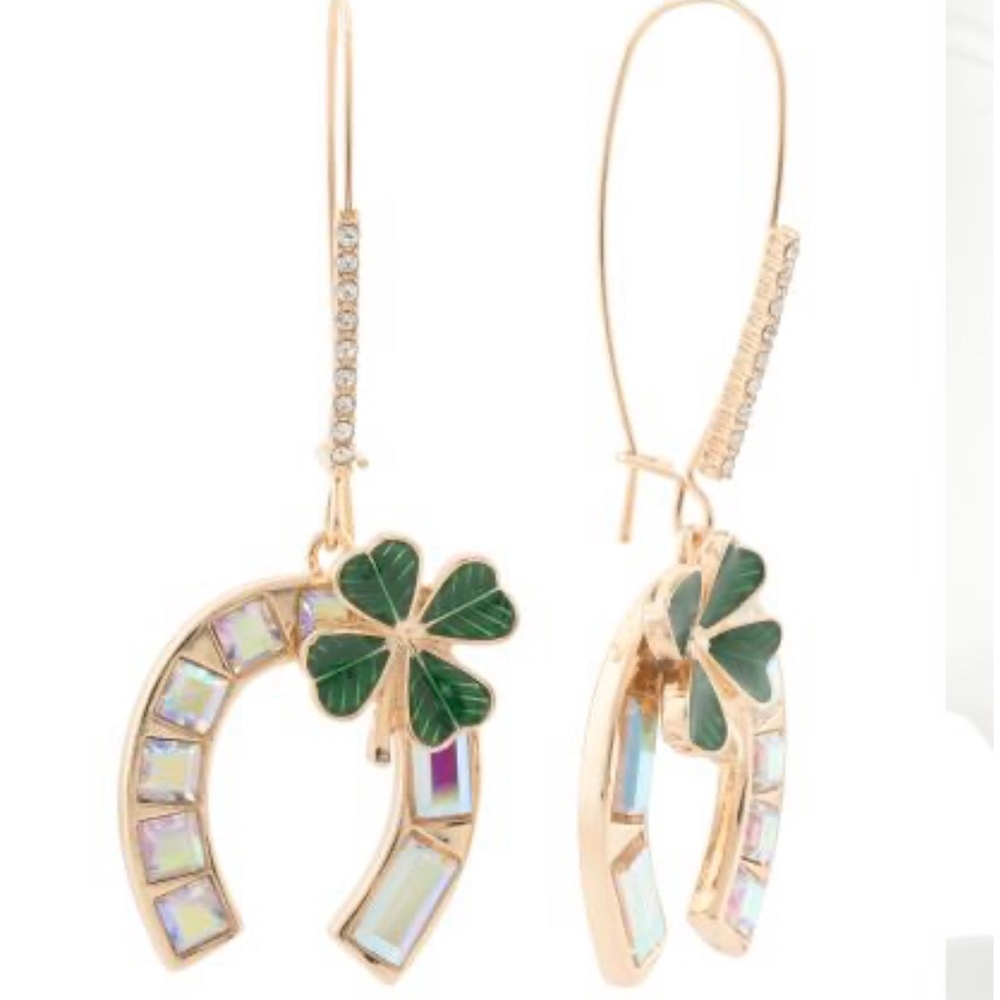 Betsey Johnson horseshoe earrings